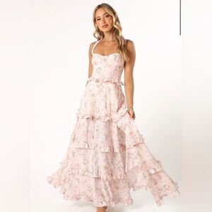 Petal & Pup Women's Lillee Tiered Maxi Dress